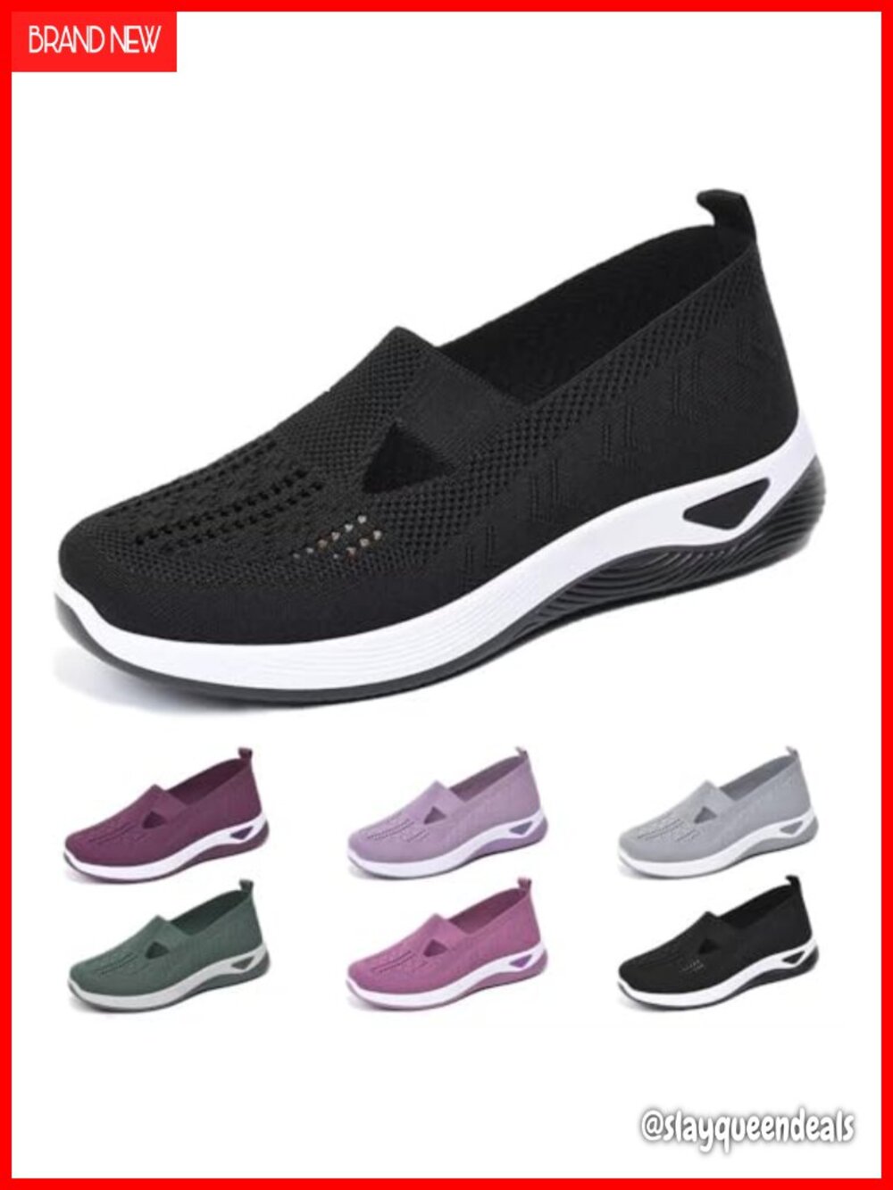 Orthopedic Walking Shoes Plantar Fasciitis Arch Support Wide Toe Box Slip On
